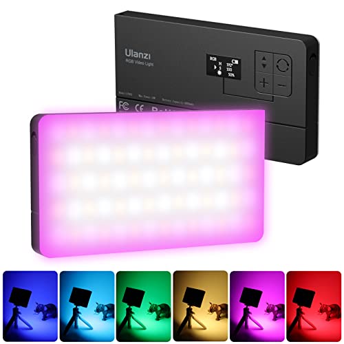 PICTRON LT002 RGB LED Video Light, 7" Video Light Dimmable 2500K-9000K, Camera Light with Magnet, CRI 95+, Built-in 4000mAh Battery, Portable Photo Light for DSLR Camera Video Photography - 7" Video Light