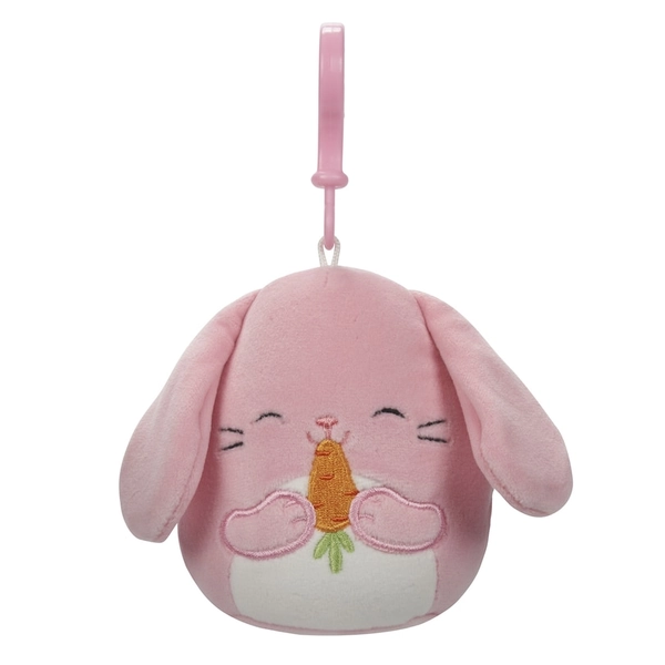 3.5" Squishmallow Clip-On, Bop the Bunny with Carrot