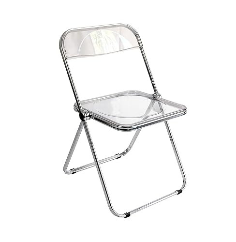 Bauhaus Style Transparent Folding Chair (Clear)