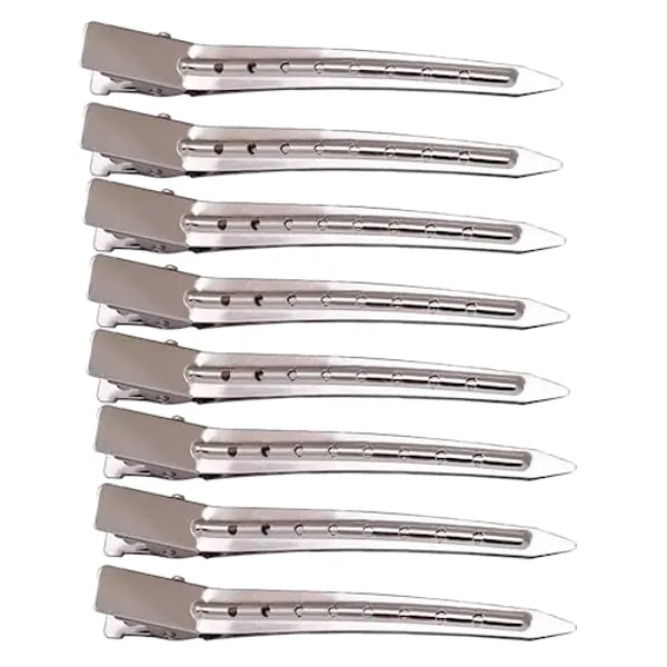 Fermagli per Capelli, 8 Pezzi Anatra Bill Clips, Metallo Fermagli per Capelli, Mollette per Capelli Styling dei Capelli