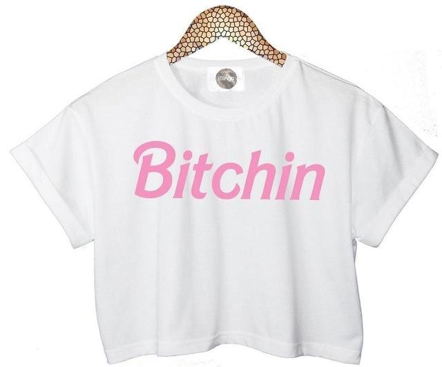 Bitchin Crop Top | White