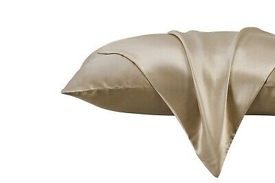 2pc Trafalgar Luxury 100% Mulberry Silk Pillowcases 51x76cm Cover Champagne  | eBay