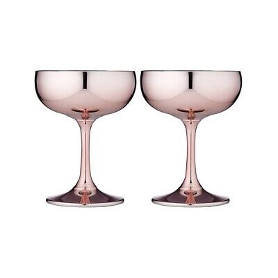 NEW Tempa Aurora Rose Coupe Glass Set 2pce 9314689919456 | eBay
