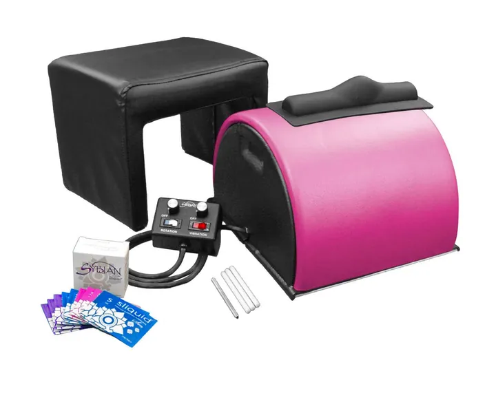Sybian for Women - Sybian Package - Pink with Beige Attachments - Pink With Beige