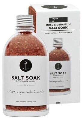 Summer Salt Body Rose & Geranium Salt Soak 350g 643845993085 | eBay