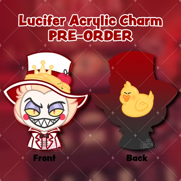 [Hazbin Hotel] Lucifer Acrylic Charm Keychain