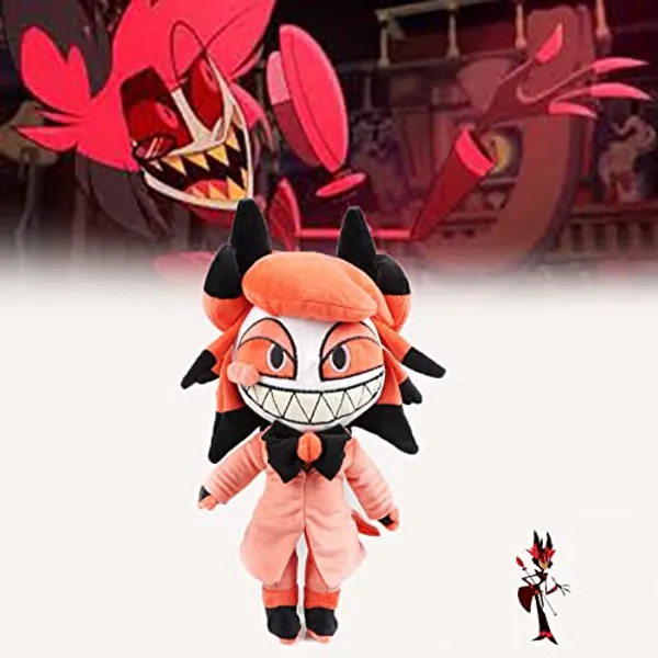 TOKZON Alastor Plush, Hell Inn Alastor Figure Stuffed Animal, 11.8" Cute Alastor Hazbin Hotel Figure Doll, Gift for Cartoon Game Lovers Boyfriend Girlfriend.-1pcs