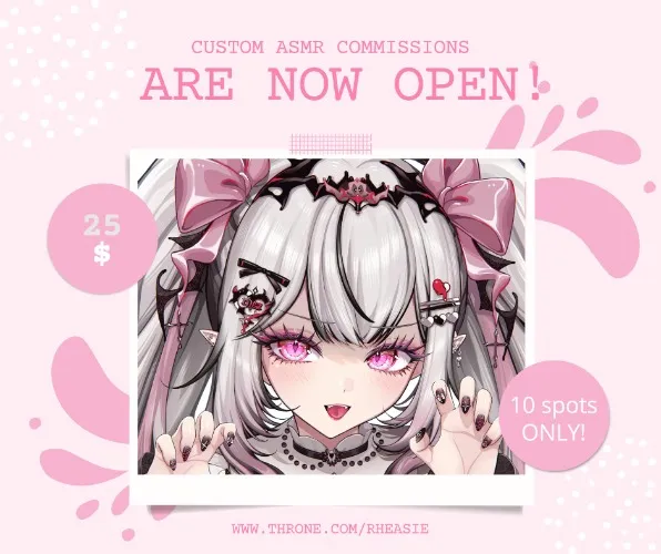 CUSTOM ASMR COMMISSION by @Rheasie .𖥔 ݁ ˖๋ ࣭ ⭑