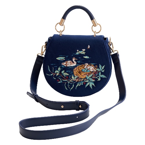 Rebecca Saddle Bag Embroidered Cygnet by Fable England
