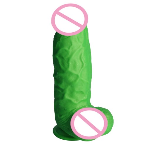New huge thickened green dildo Soft silicone large penis with suction cup Ladies masturbator sex toy Realistic dildo adult toy