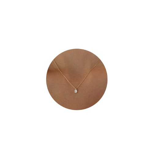 Tewiky Diamond Pendant Necklace for Women， Dainty Gold Layered Necklaces 14k Gold Plated Stacked Cuban Paperclip Chain Choker Necklaces Aesthetic Simple Gold Necklace Jewelry Gifts for Women Girls - cz pendant gold