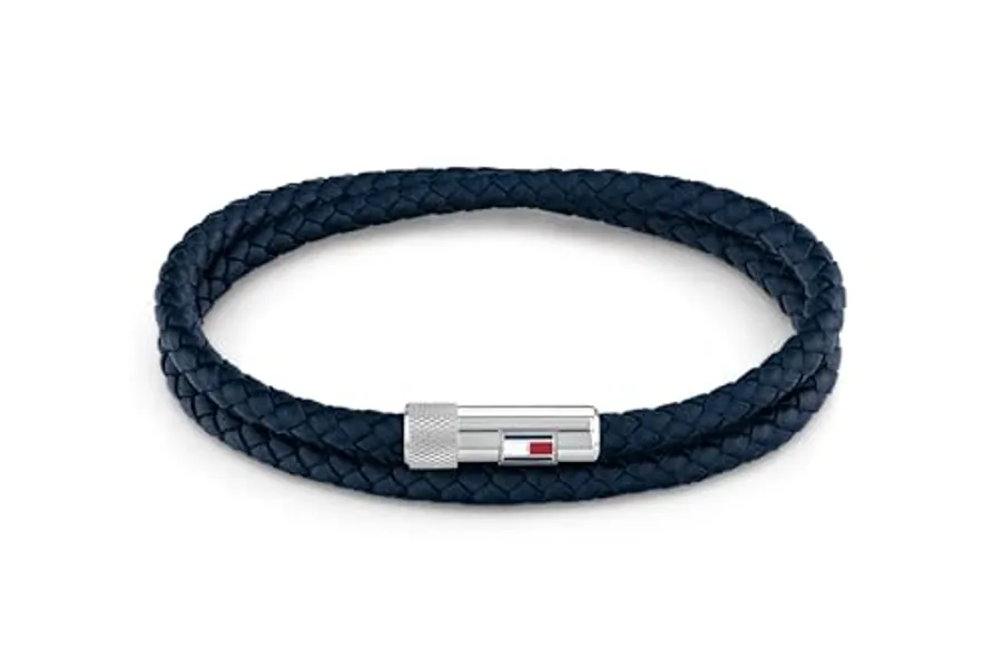 Tommy Hilfiger Jewelry Men's Leather Bracelet Blue - 2790264S