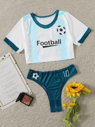 Sexy Crotchless Soccer Costume