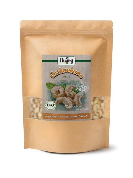 Biojoy BIO-Cashewnoten, rauw en onbehandeld, Anacardium occidentale (1 kg)