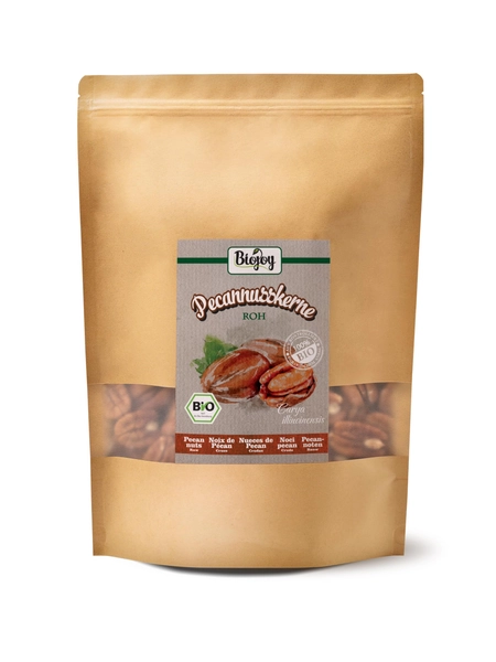 Biojoy BIO-Pecannoten, halve pecannoten, rauw, ongezouten en natuurlijk (1 kg)