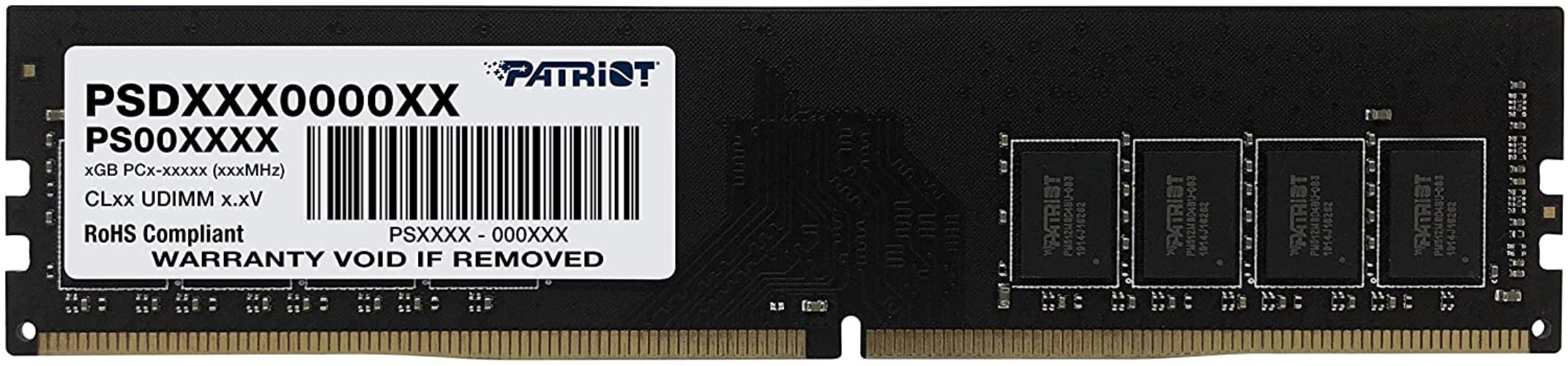 Patriot Signature Line DDR4 8GB 2666MHz UDIMM Memory Module 1.2 Volt - 8GB 2666Mhz
