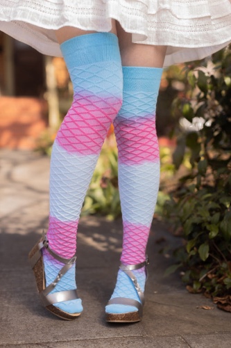 Extraordinary Mermaid Dip Dye Thigh High | Trans