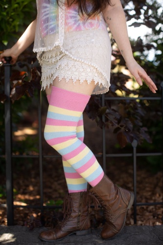 Extraordinary Pride Thigh High Socks | Pansexual