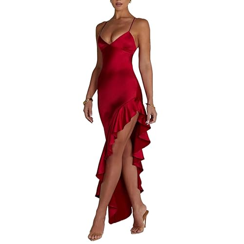 Satin Red Jessica Dress| 90 +shipping
