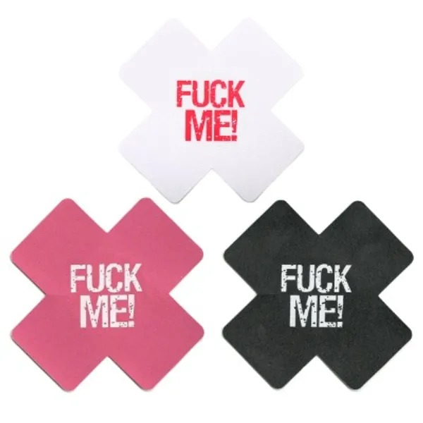 Ypser 6 Pairs Word Nipple Covers Disposable Pasty Self Adhesive Satin Bra Pad Pasties for Women