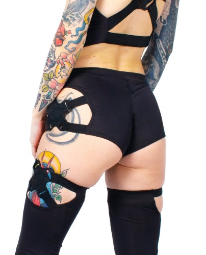 PARASITE HOTPANTS | BLACK/BLACK / ONE