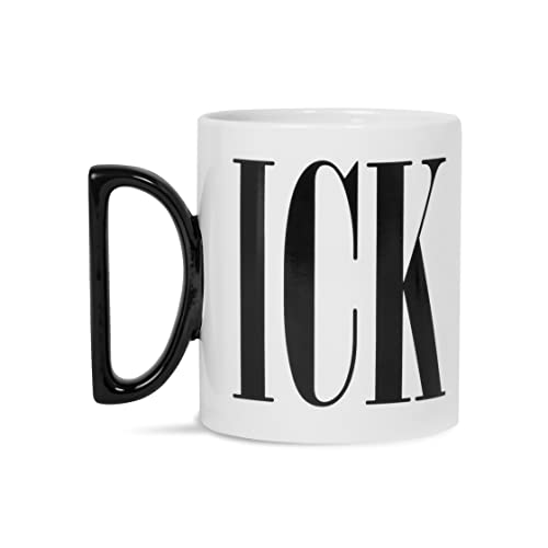 Original ICK Mug, Novelty Mug, Funny Mug, Coffee Mug, Practical Joke Mug, Rude Mug - ThumbsUp! - Black and White