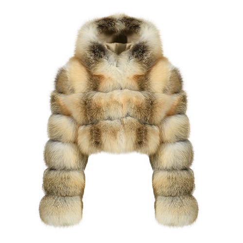 Leon Two-tone Fox Fur Jacket - L