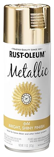 Rust-Oleum 340647 Specialty Metallic Spray, 11 oz, Gold - Gold - 11 Ounce (Pack of 1) - Spray