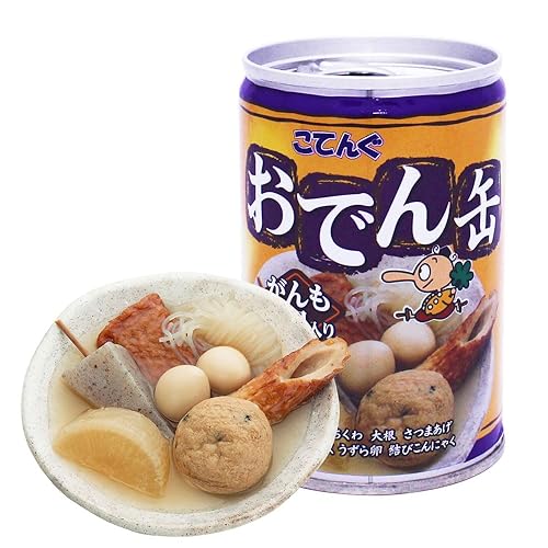 Canned Oden with "Ganmo" fried tofu and Daikon, Japanese traditional pot-au-feu, Contains plenty of Umami and Dashi, You can open it and eat it as is, Good for snacking (1can) - 1can