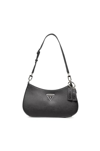 GUESS Damen Noelle Top Zip Shoulder Bag - Schwarz