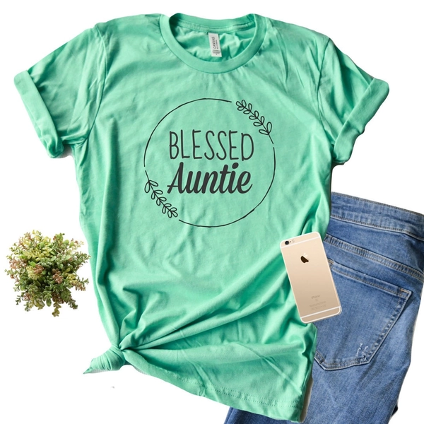 Blessed Auntie Shirt/ Blessed Aunt Shirt/ Women's Graphic Tee/ Gifts for Auntie/ Aunt Gift