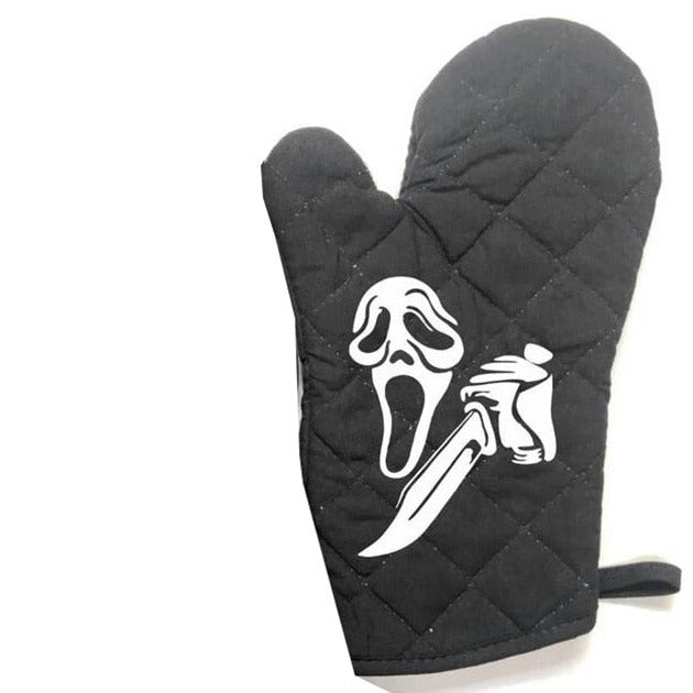Ghostly Countenance kitchen Oven Mitts