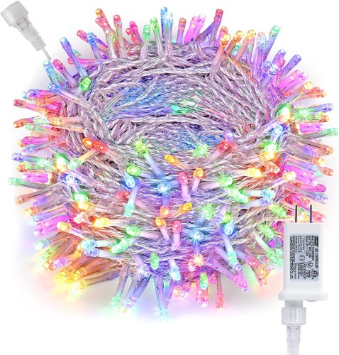 Lomotech 300LED String Lights, 98ft Fairy String Lights with 8 Modes & Timer, Waterproof Connectable Lights for Home Xmas Wedding Party Room Yard Tree Holiday Decorations (Multicolor) - Multicolor 98ft