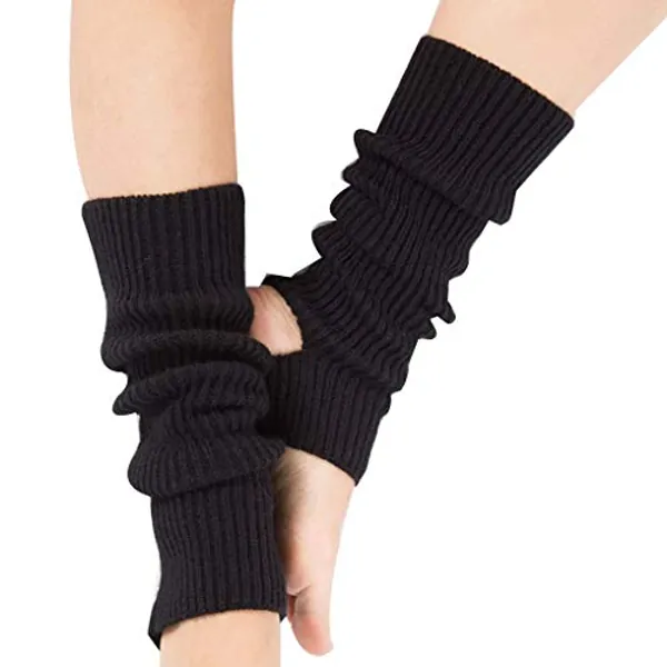 Guojanfon Fashion Yoga Socks for Women Girls Workout Socks Toeless Training Dance Leg Warmers