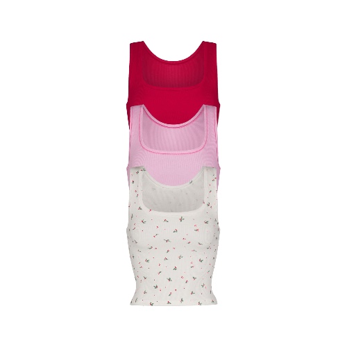 COTTON RIB TANK 3-PACK | MARBLE HOLLY MULTI