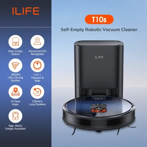 ILIFE T10s LDS Robot Vacuum Cleaner