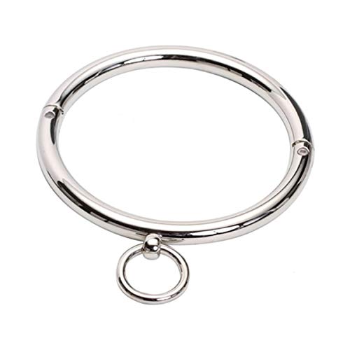 Adavidsource Stainless Steel Necklace Decoration Unisex Necklace Metal Choker Short Collar Fashion Choker - 003S-Diameter:12cm