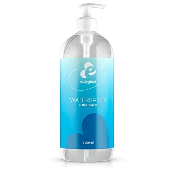 EasyGlide Lubricante a Base de Agua - Lubricantes Sexuales Estimulantes - No Pegajoso, Apto para Preservativos y Seguro para Usar con Juguetes Sexuales - 1000 ml