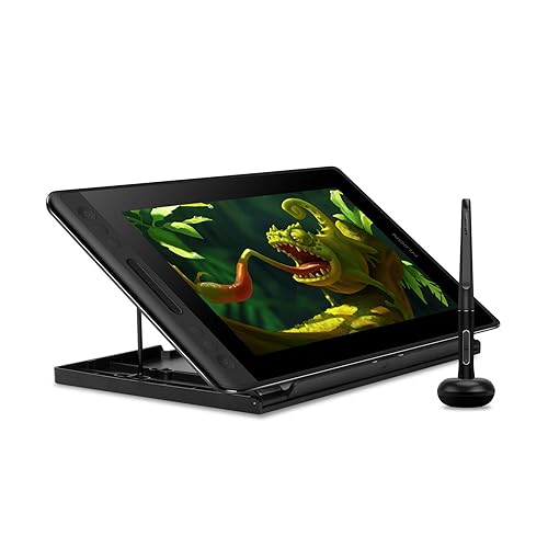 Huion KAMVAS Pro 12 Drawing Tablet with Screen Graphics Drawing Monitor Full-Laminated Pen Display with Battery-Free Pen and Adjustable Stand 8192 Pen Pressure(GT-116) - 11.6inch - Full HD