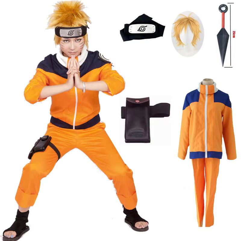 Disfraz de Anime Ninja Shippuden para hombres y mujeres, accesorios de juego de rol, ropa de dibujos animados, disfraz de Halloween - AliExpress 