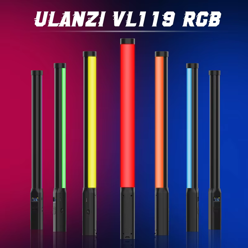 Ulanzi-varita de luz LED VL119 de 19,68 pulgadas, lámpara de estudio de fotografía, RGB, de colores, CRI 95 + 2500K-9000K - AliExpress 44