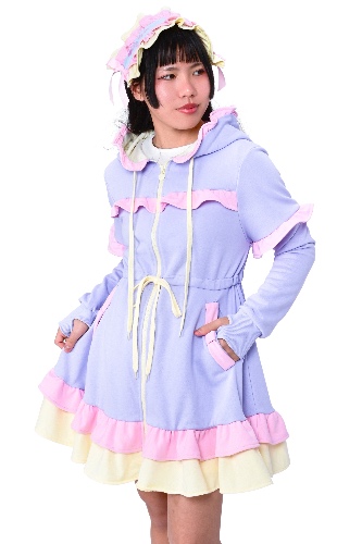 Daydream Hoodie Dress Set - Periwinkle | XL