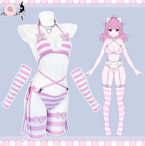 BIKINI TIED DREAMS AH007 | XL / pink