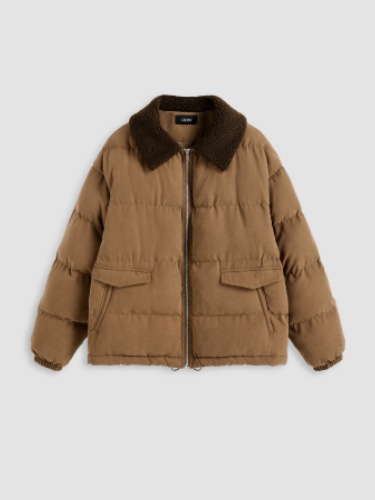 Teddy Collared Puffer Jacket