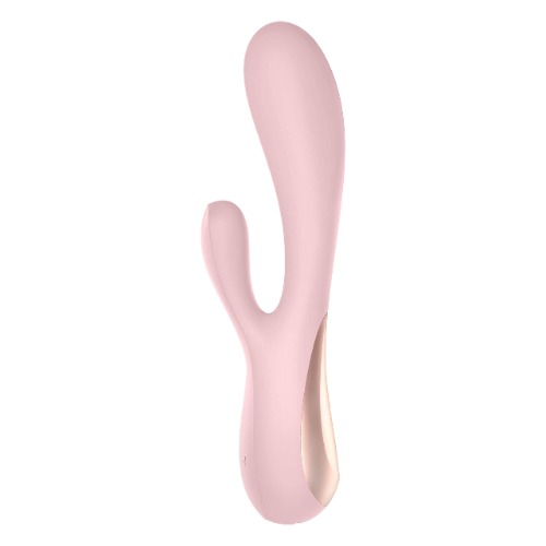 Satisfyer Mono Flex Rabbit Vibrator with App Control - G-Spot and Clitoris Stimulation - Compatible with Satisfyer App, Waterproof, Rechargeable (Mauve) - Mauve