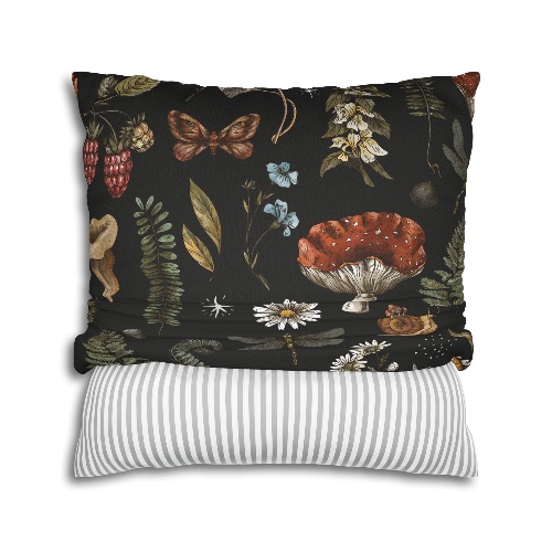 "Dark Forest" Throw Pillow - 20" × 20" / Zip Cover with Insert