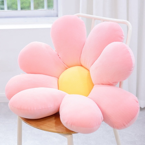 Floral Sofa Floor Pillow Cushion - 40cm / Pink