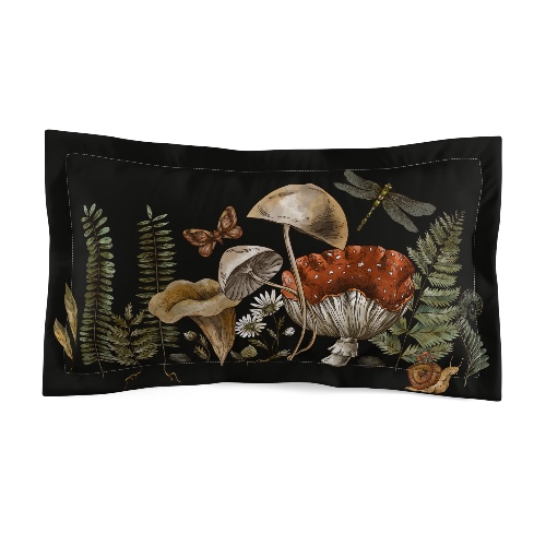 "Dark Forest" Deluxe Microfiber Pillow Sham - King