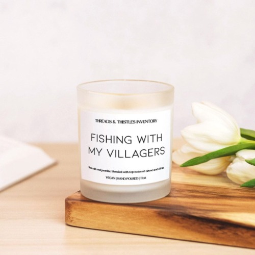 Fishing with my Villagers | 11oz Candle | Animal Crossing