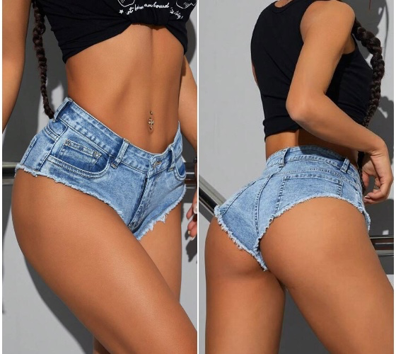 Women's Sexy Low Waist Mini Denim Shorts